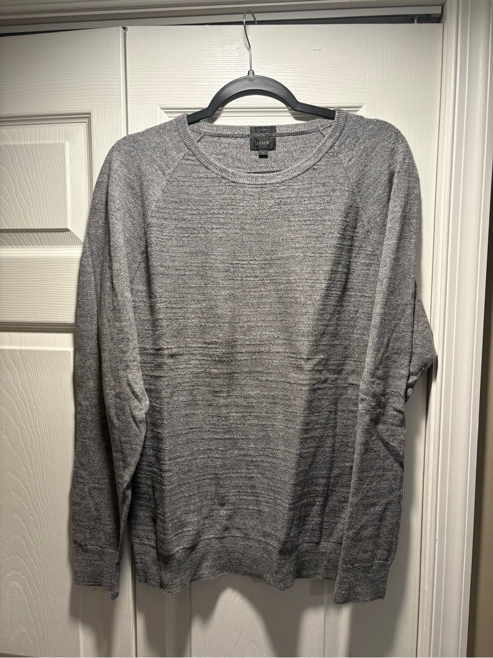 J. Crew Men's Gray Crewneck Sweater - Heather Knit